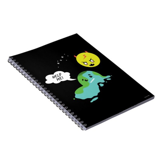 Wereldwijde opwarming notitieboek (Rechterzijde)