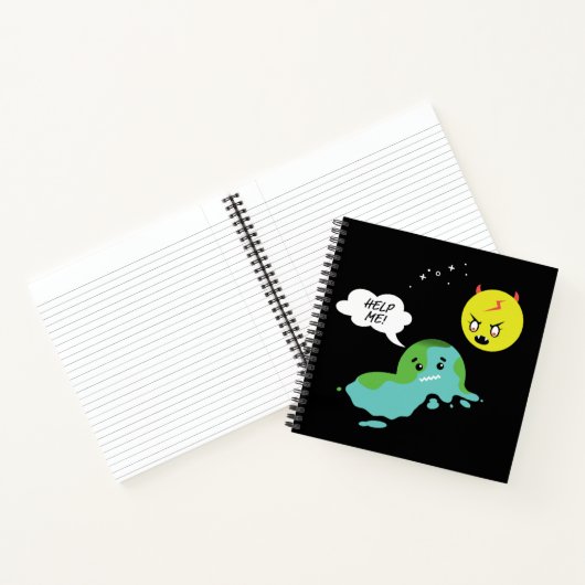 Wereldwijde opwarming notitieboek (Binnen)