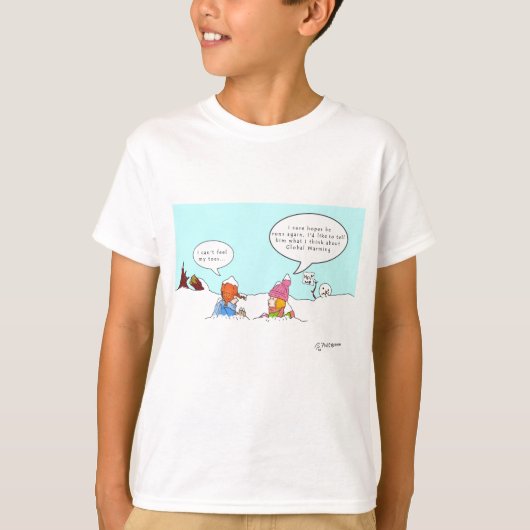 Wereldwijde opwarming t-shirt (Voorkant)