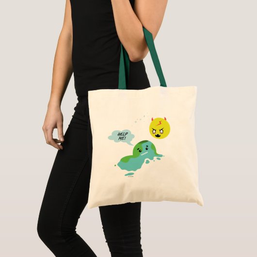 Wereldwijde opwarming tote bag (Voorkant (product))