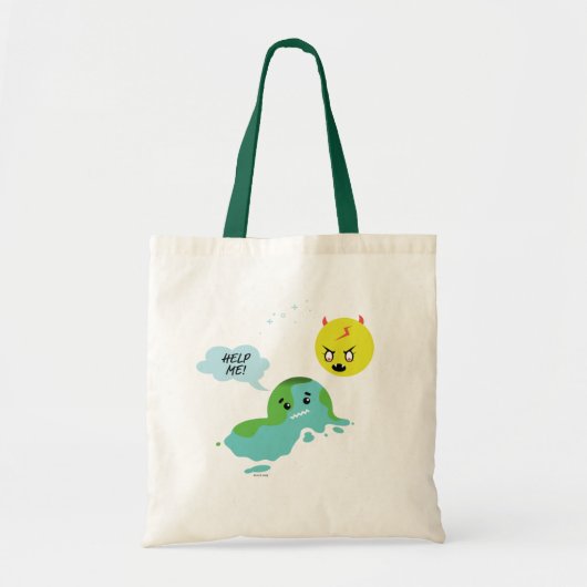 Wereldwijde opwarming tote bag (Voorkant)