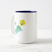 Wereldwijde opwarming tweekleurige koffiemok (Voorkant links)