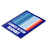 Wereldwijde opwarming van de aarde Crisis door kli Notitieboek (Linkerzijde)