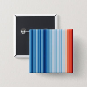Wereldwijde opwarming van de aarde klimaatverander vierkante button 5,1 cm