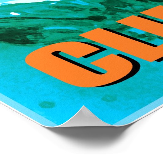 Wereldwijde opwarming van de klimaatverandering poster (Hoek)