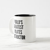 Wereldwijde pilotendocent tweekleurige koffiemok (Voorkant links)