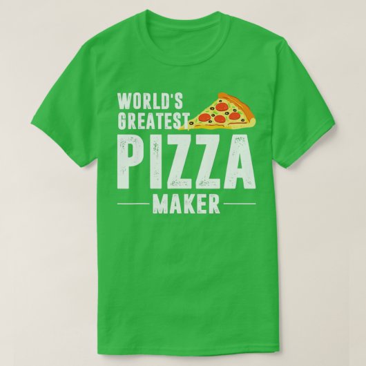 Wereldwijde Pizza Maker T-shirt (Design voorkant)