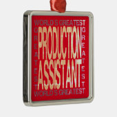 Wereldwijde productieassistent metalen ornament (Rechts)