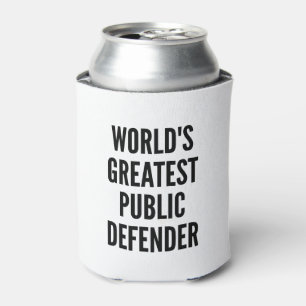 Wereldwijde publieke verdediger blikjeskoeler