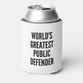 Wereldwijde publieke verdediger blikjeskoeler (Blikje Achterkant)