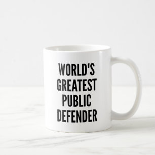 Wereldwijde publieke verdediger koffiemok