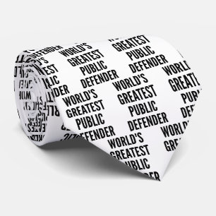 Wereldwijde publieke verdediger stropdas