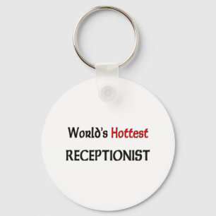 Wereldwijde receptionist sleutelhanger