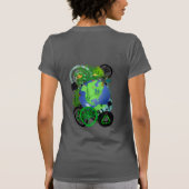 Wereldwijde Recyclen op wereldcontinenten T-shirt (Achterkant)
