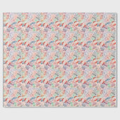 Wereldwijde reisetiketten over het gehele patroon cadeaupapier (Vlak)