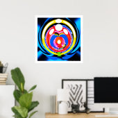 Wereldwijde reiskunst poster (Thuiskantoor)