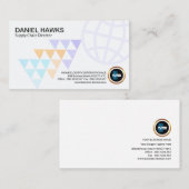 Wereldwijde richtpijlen Stijlvolle toeleveringsket Visitekaartje (Voorkant / Achterkant)