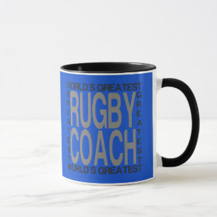 Wereldwijde rugbycoach mok