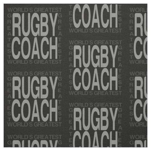 Wereldwijde rugbycoach stof (Swatch)