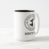 WERELDWIJDE SCHERM SINDS 1960 TWEEKLEURIGE KOFFIEMOK (Voorkant rechts)