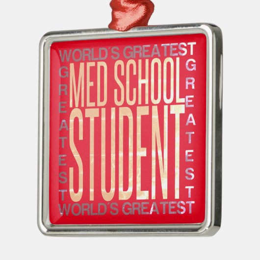 Wereldwijde schoolstudent metalen ornament (Links)