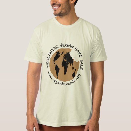 Wereldwijde shirt van de Verkoop van Vegan Bake do (Voorkant)