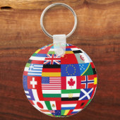 Wereldwijde sleutelketen van vlaggen sleutelhanger (Voorkant)