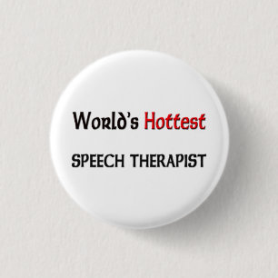 Wereldwijde snelst sprekertherapist ronde button 3,2 cm