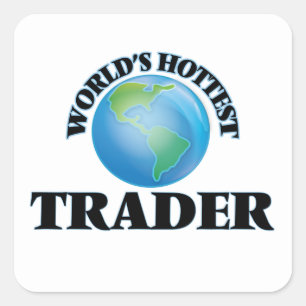 Wereldwijde snelste handelaar vierkante sticker