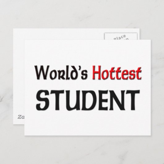 Wereldwijde snelste student briefkaart (Voorkant / Achterkant)