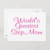 Wereldwijde Stap Mam Briefkaart (Voorkant / Achterkant)