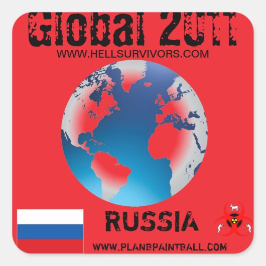 Wereldwijde Sticker Rusland 2011 (Voorkant)