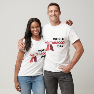 Wereldwijde tabaksvrije bewustmakingsdag t-shirt
