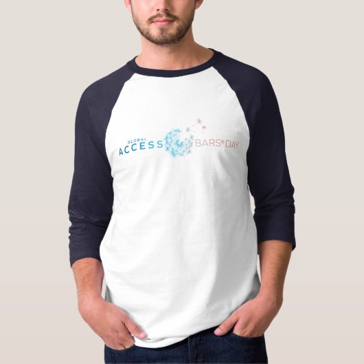 Wereldwijde toegangsbalken Dag 3/4 Sleeve T-shirt (Voorkant)