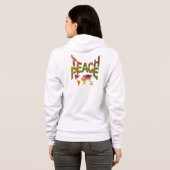 Wereldwijde training voor vrede hoodie (Achterkant volledig)