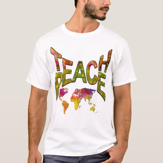 Wereldwijde training voor vrede t-shirt (Voorkant)