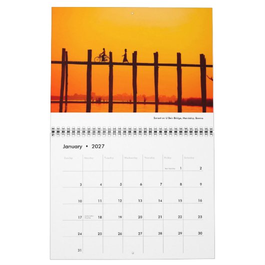 Wereldwijde Uitzichten 2009 - Gepersonaliseerd Kalender (Jan 2027)