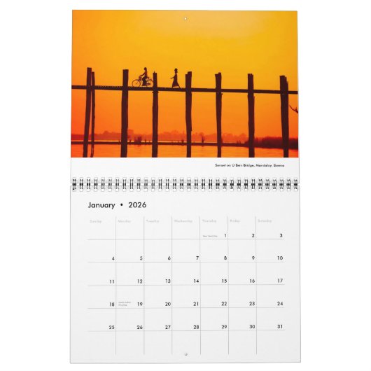 Wereldwijde Uitzichten 2009 - Gepersonaliseerd Kalender (Jan 2026)