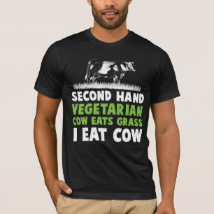 Wereldwijde vegetarische koe Steak Anti Vegan T-shirt