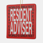 Wereldwijde verblijfsadviseur keramisch ornament (Links)