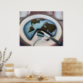 Wereldwijde vernietiging poster (Keuken)