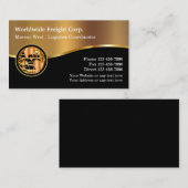 Wereldwijde vracht en logistiek visitekaartje (Voorkant / Achterkant)
