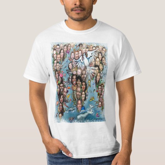 Wereldwijde vrede t-shirt (Voorkant)
