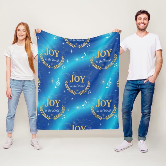 Wereldwijde vreugde voor de wereld Moderne univers Fleece Deken (In situ)