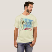 Wereldwijde waarschuwing! T-Shirt (Voorkant volledig)