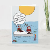 Wereldwijde warme zantas: Kerstmis over klimaatver Feestdagen Kaart (Voorkant)