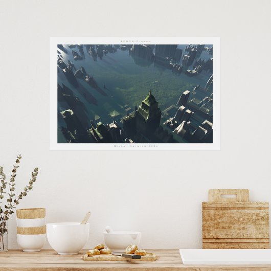 Wereldwijde Warming 2054 Poster (Keuken)