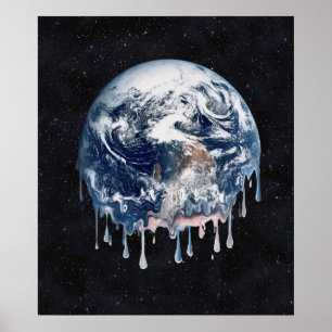 Wereldwijde Warming Meltdown Poster