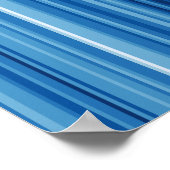 Wereldwijde Warming Stripes Klimaatverandering Aar Poster (Hoek)