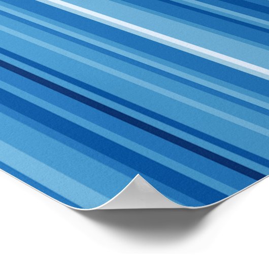 Wereldwijde Warming Stripes Klimaatverandering Aar Poster (Hoek)